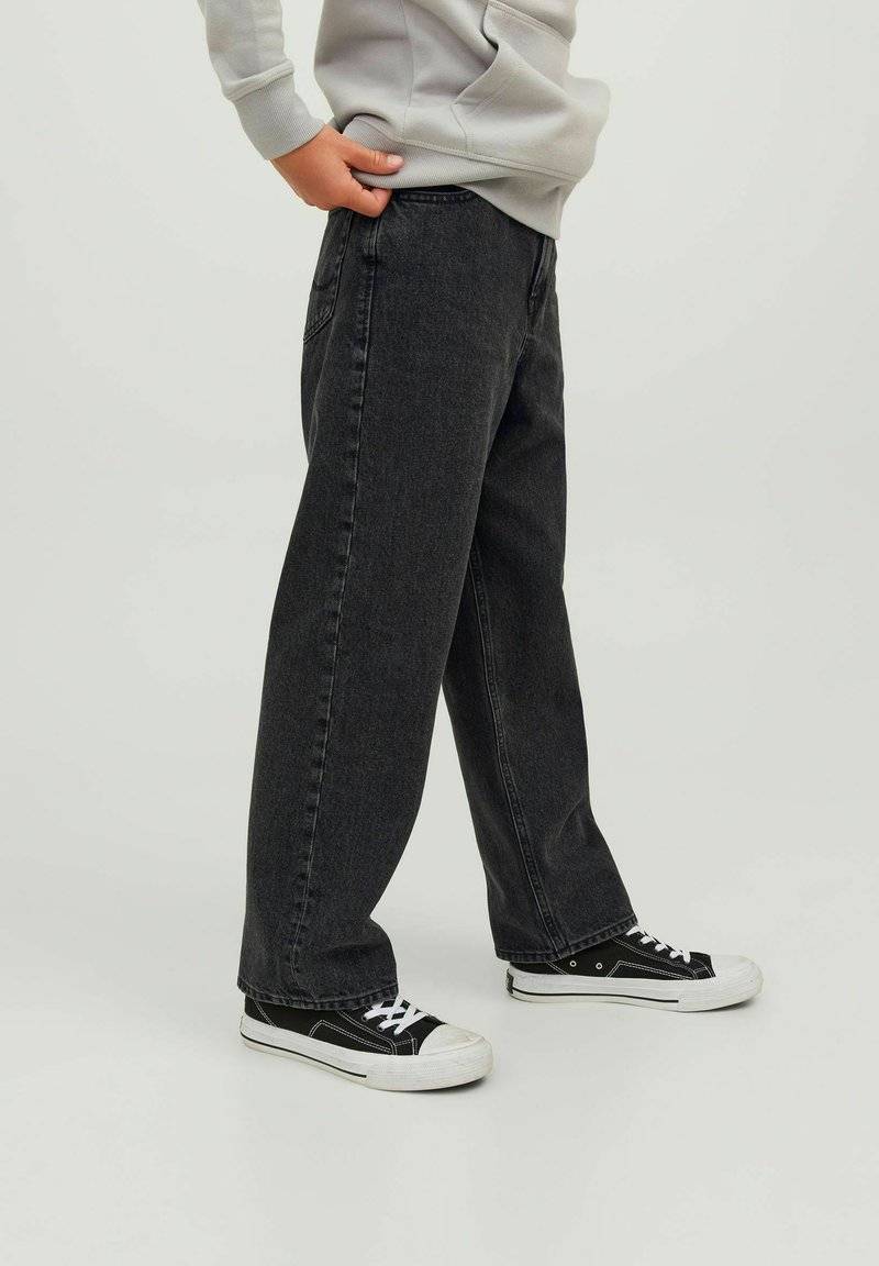 Jack & Jones Junior Jack & Jones Junior ALEX ORIGINAL MF BAGGY - Flared Jeans - black denim Blitzverkäufe