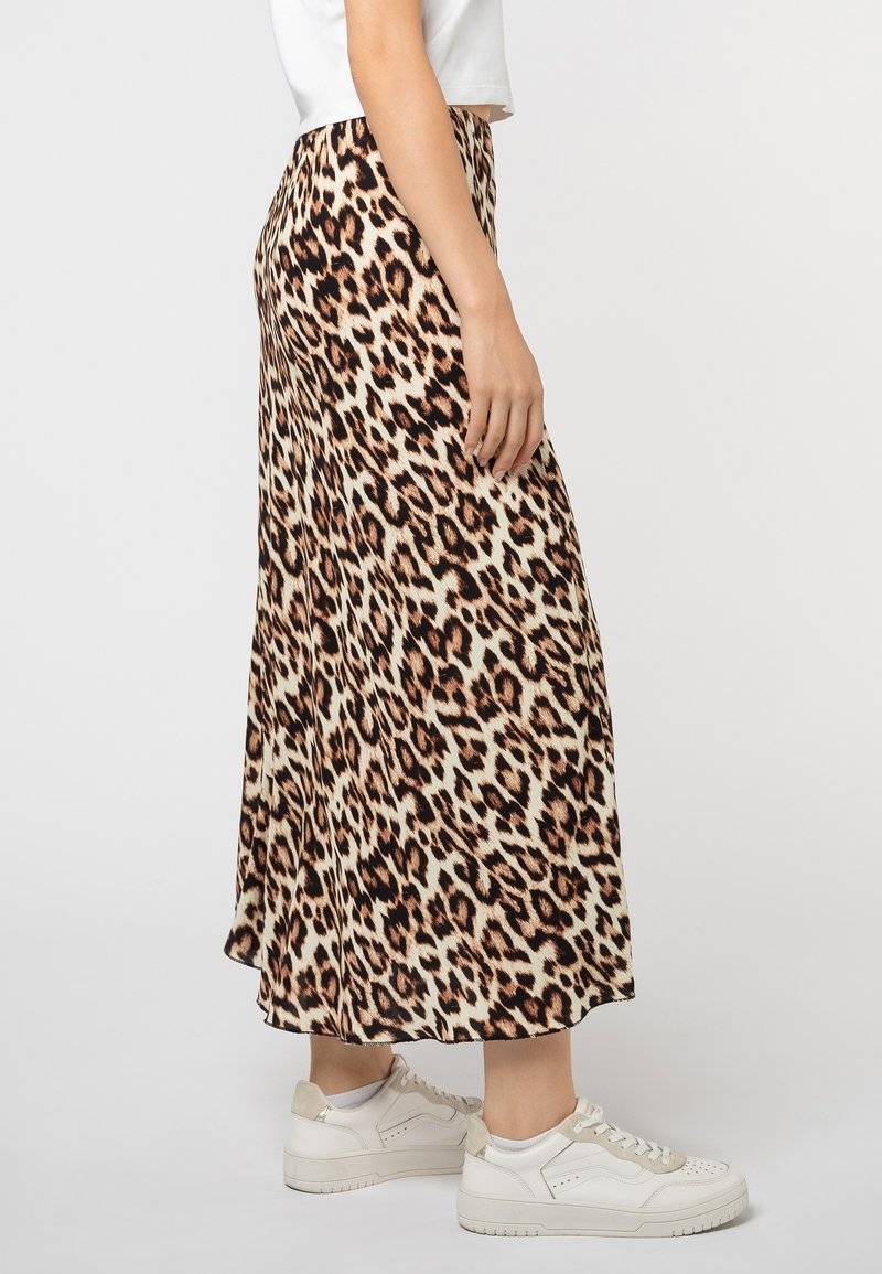 Sublevel Sublevel LEOPARDEN - Maxi skirt - middle brown Kostenloser Versand