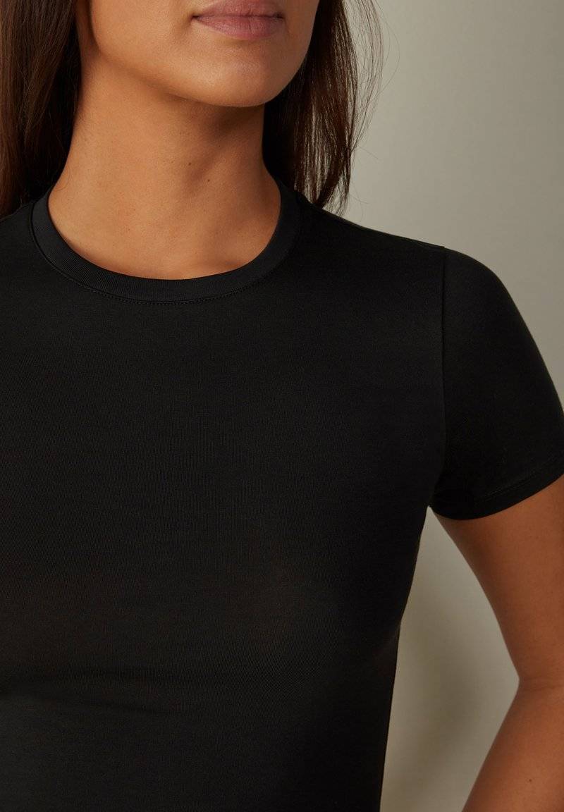 Intimissimi Intimissimi ROUND NECK - Basic T-shirt - nero Limitierter Zeitrabatt