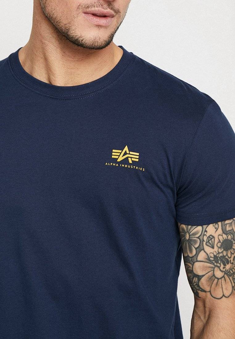 Alpha Industries Alpha Industries SMALL LOGO - Basic T-shirt - new navy Großer Ausverkauf