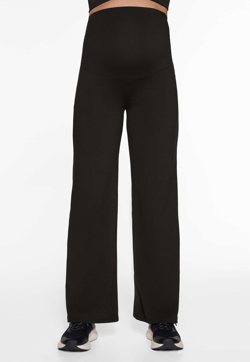 OYSHO OYSHO COMFORTLUX MATERNITY STRAIGHT-LEG - Trousers - black Saisonale Angebote