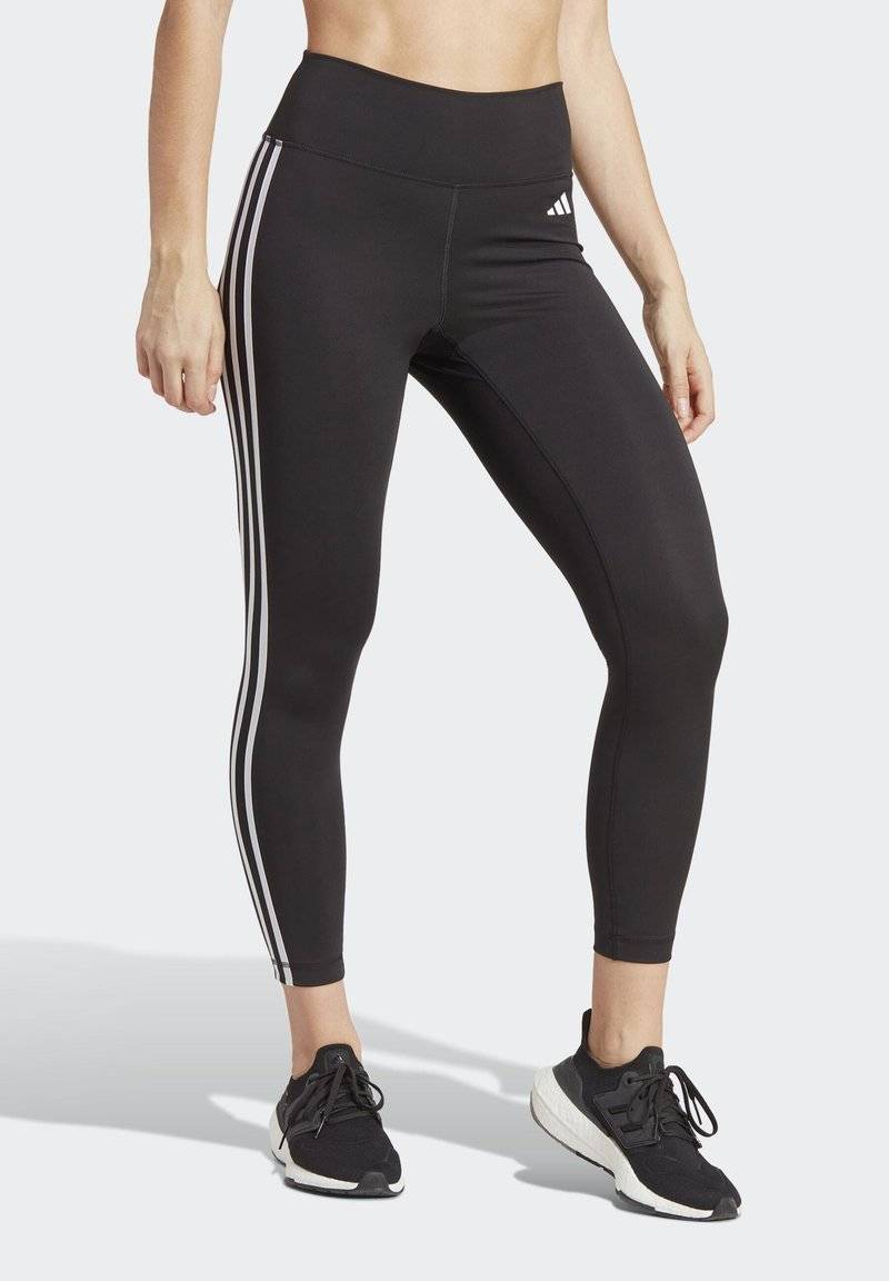 adidas Performance adidas Performance ESSENTIALS 3-STRIPES HIGH-WAISTED 7/8 - Leggings - black Auslauf