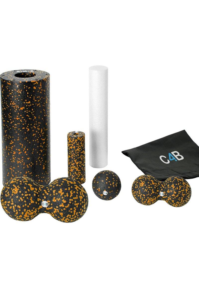 Club4Brands Club4Brands SET - Fitness / Yoga - black orange