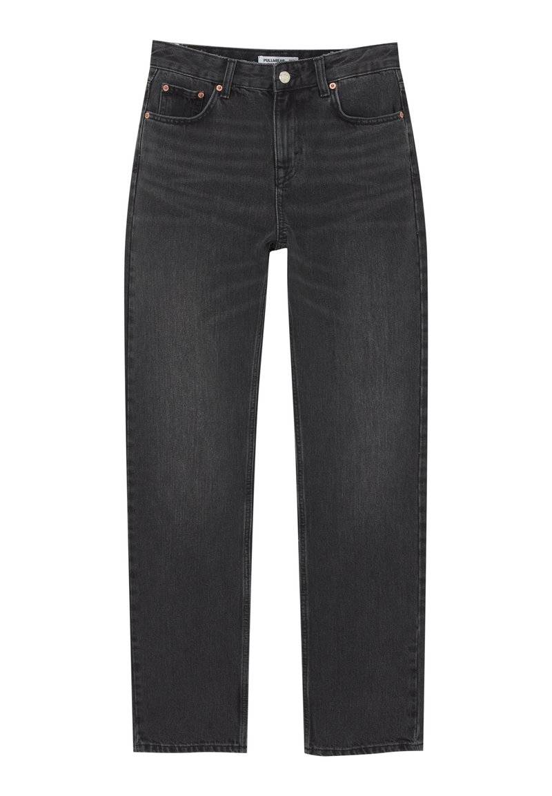 PULL&BEAR PULL&BEAR MID-WAIST - Straight leg jeans - black Valentinstagsangebot