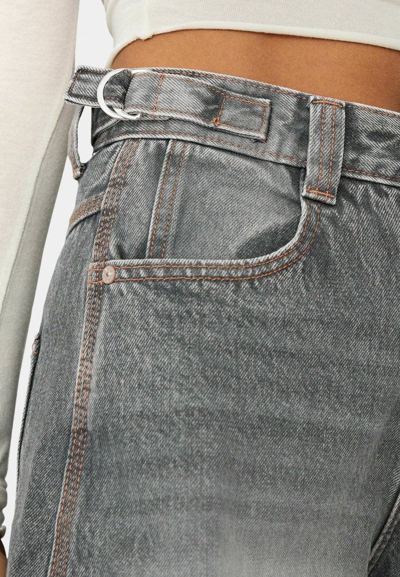 Bershka Bershka WIDE BALLOON CARPENTER - Relaxed fit jeans - grey Exklusive Angebote