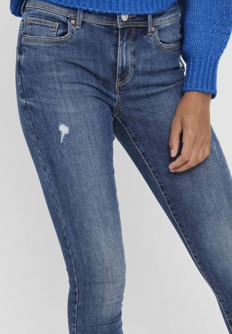 ONLY ONLY ONLWAUW LIFE MID - Jeans Skinny Fit - medium blue denim VIP-Rabatte