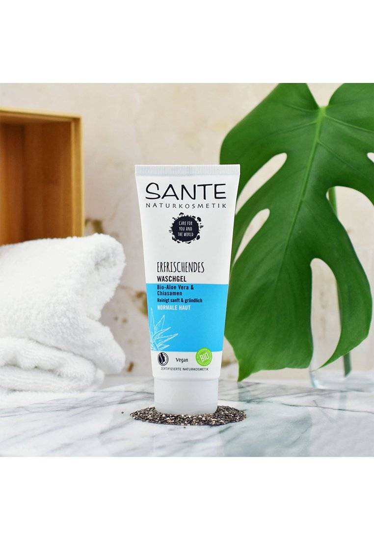 Sante Sante REFRESHING CLEANSING GEL ORGANIC ALOE VERA & CHIA SEEDS - Cleanser Riesige Rabatte