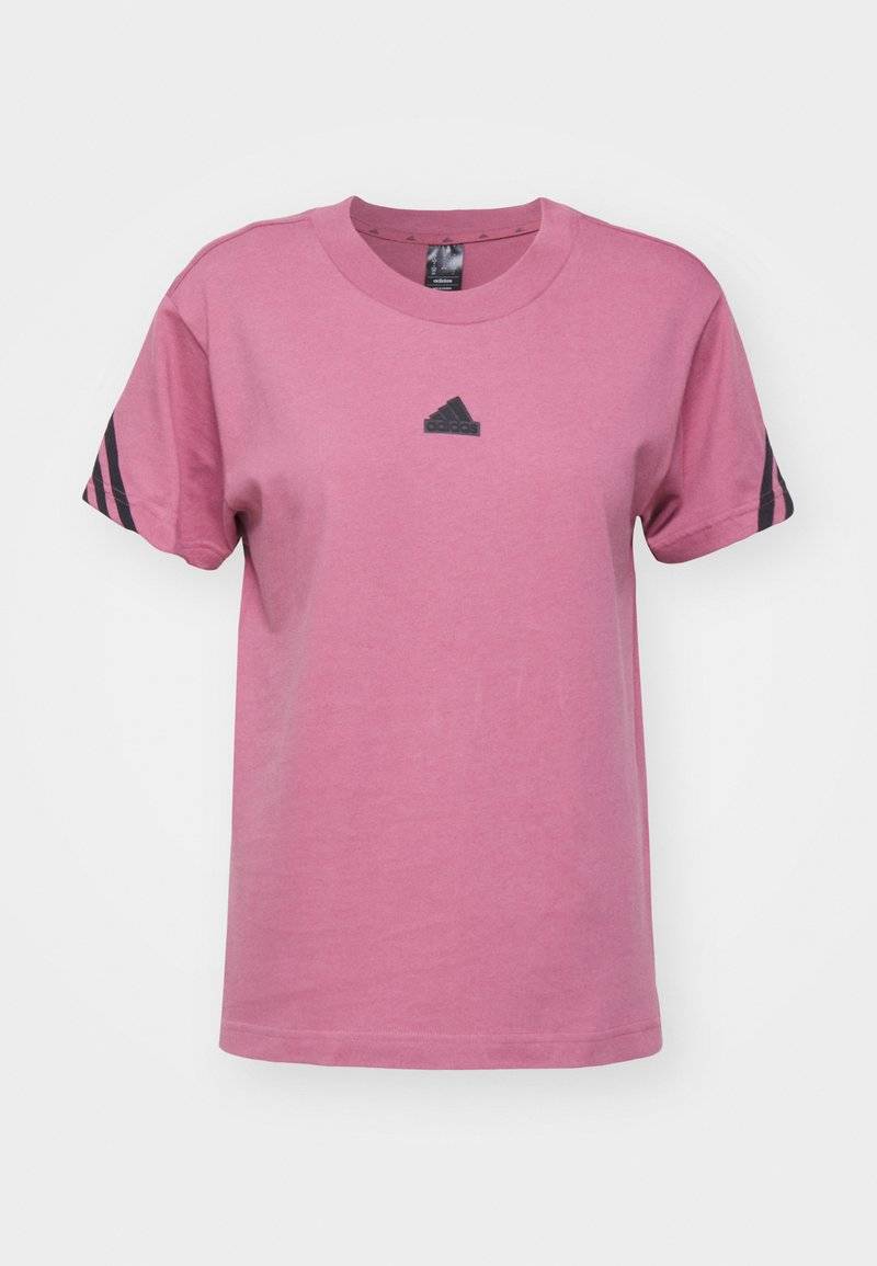 adidas Sportswear adidas Sportswear FUTURE ICONS THREE STRIPES - Print T-shirt - preloved crimson Outlet