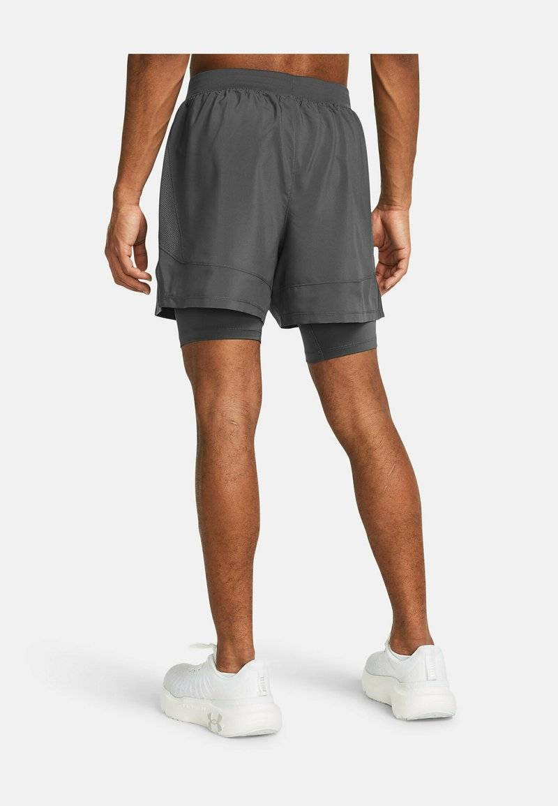 Under Armour Under Armour LAUNCH SHORTS 2-IN-1 - Sports shorts - castlerock Verkauf