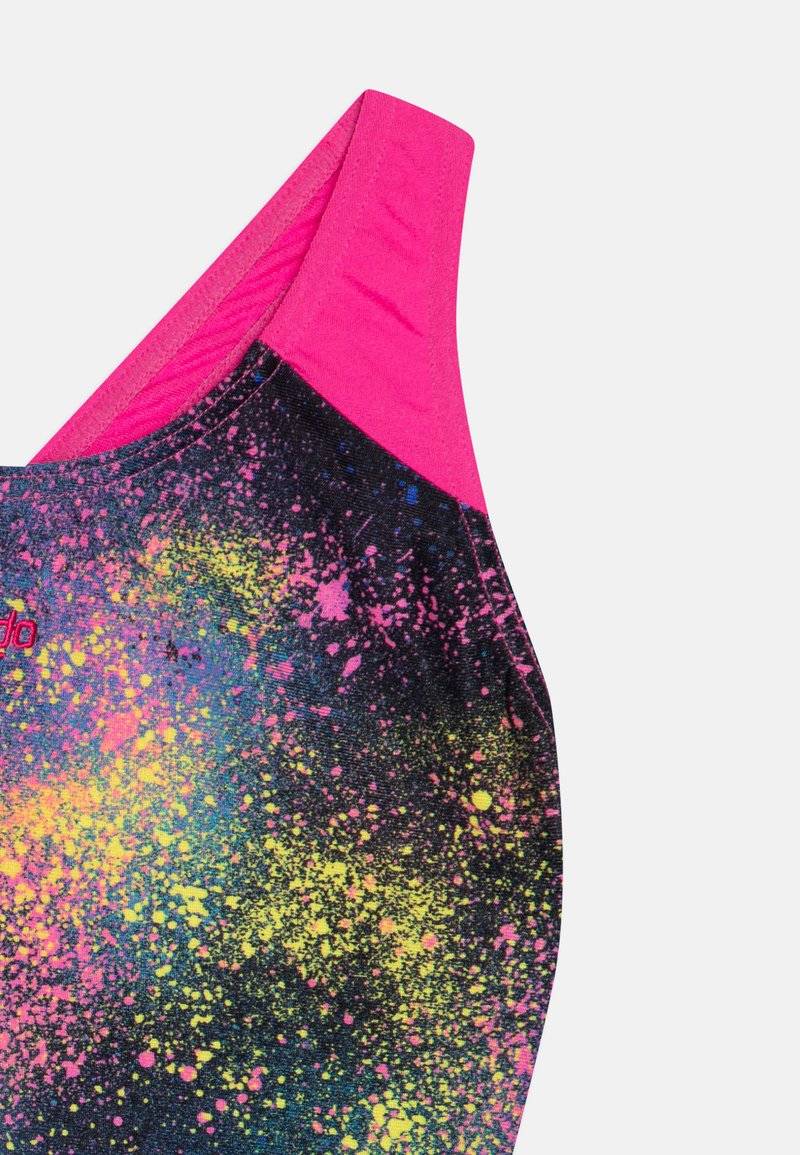 Speedo Speedo GIRLS DIGITAL SPLASHBACK - Swimsuit - black/flare pink/bolt/lemon drizzle Rabatt