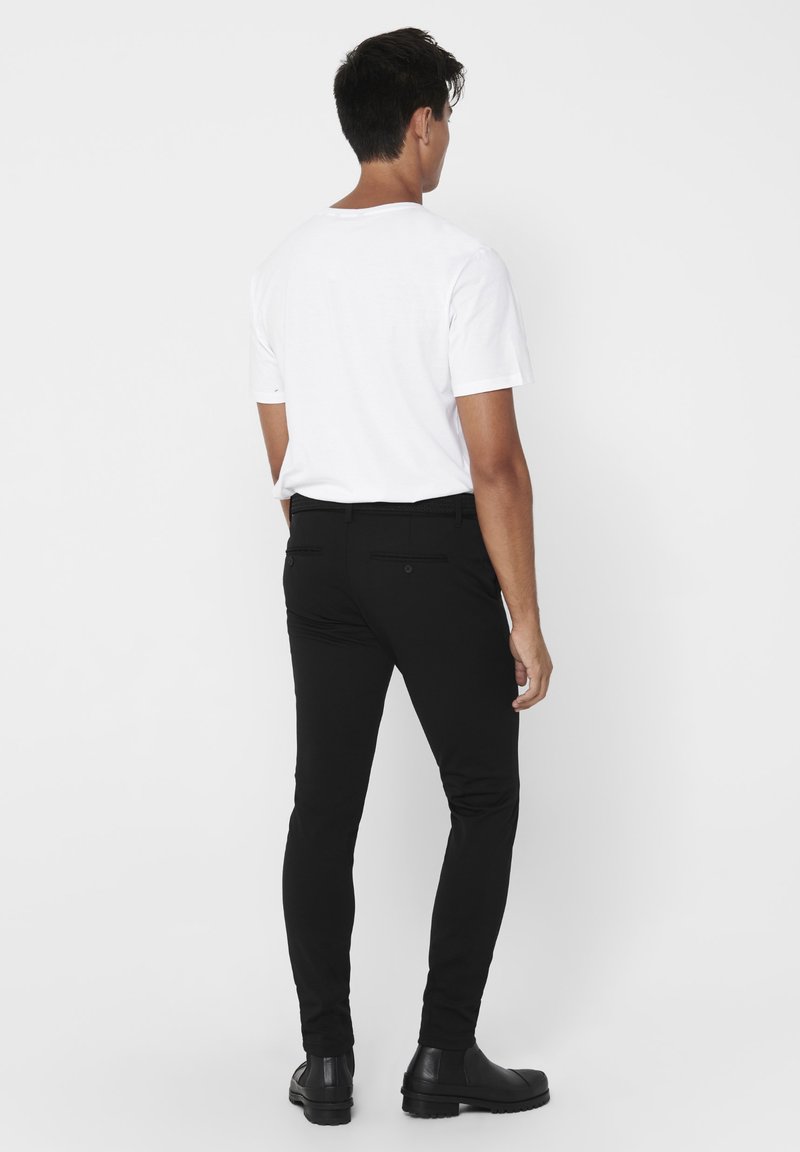 Only & Sons Only & Sons ONSMARK - Chinos - black Heißer Verkauf
