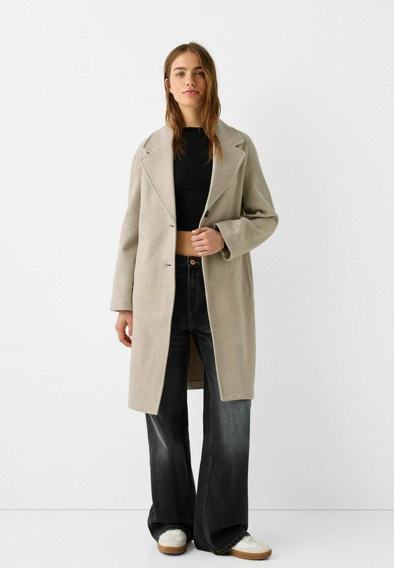 Bershka Bershka SOFT - Classic coat - white