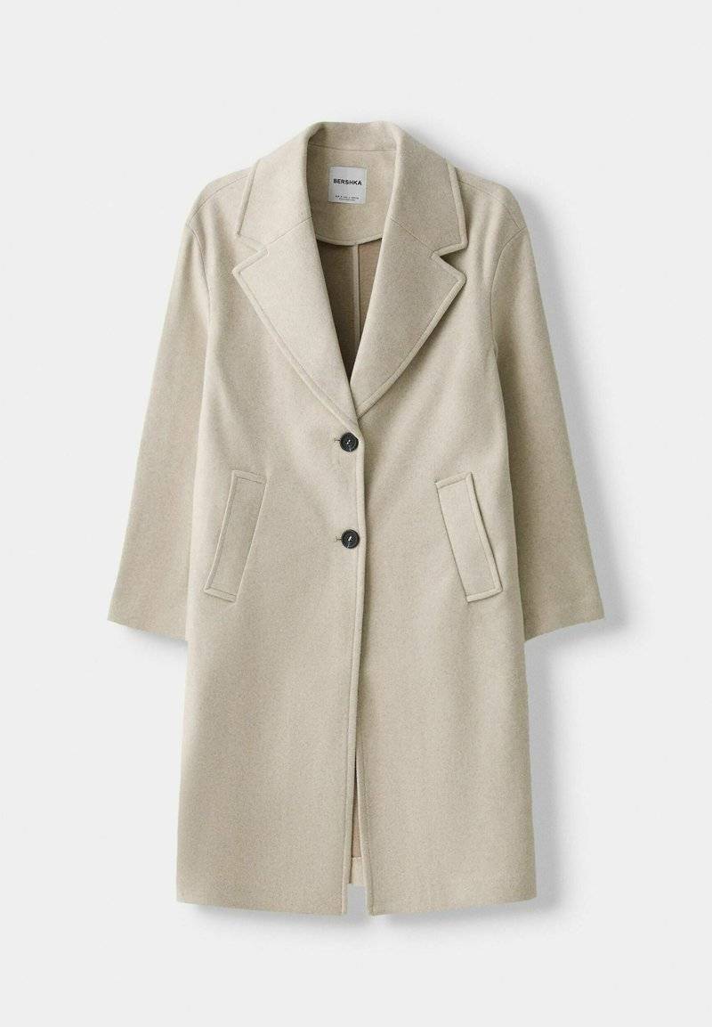 Bershka Bershka SOFT - Classic coat - white Neueste Mode