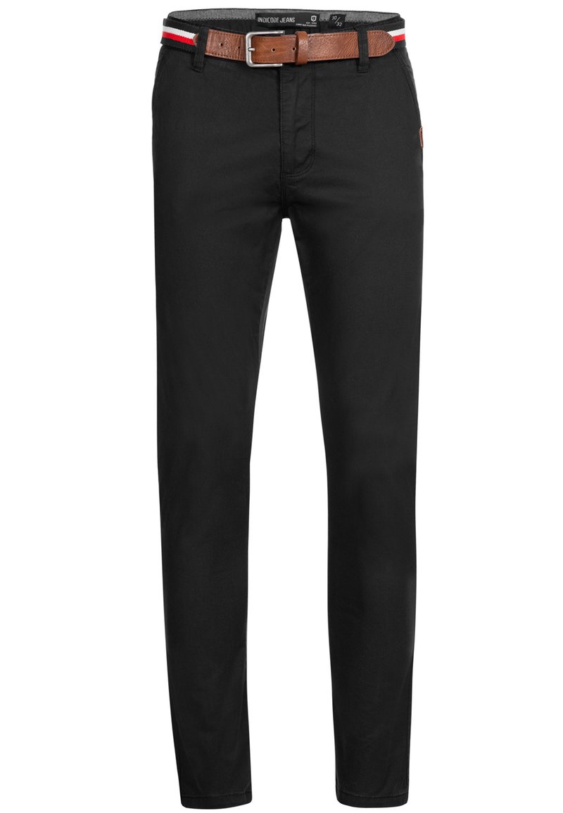 INDICODE JEANS INDICODE JEANS CHERRY - Chinos - black Große Rabatte