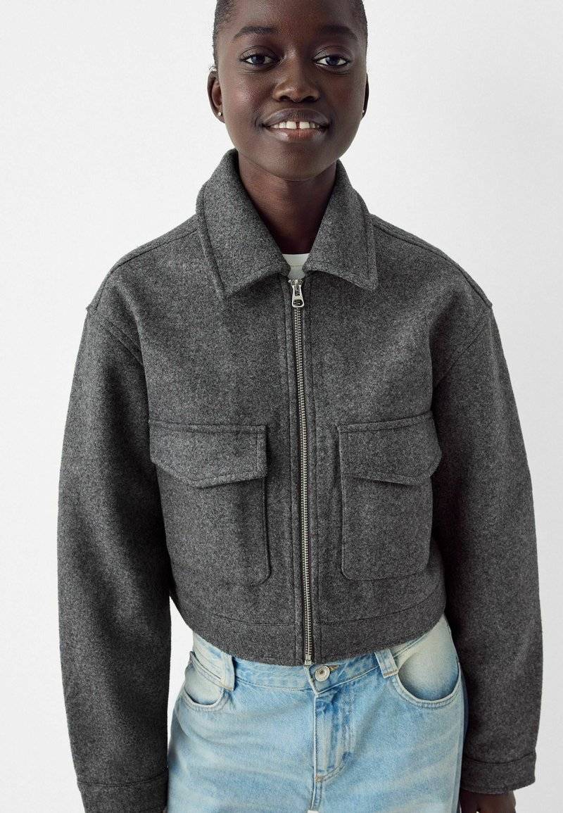 Bershka Bershka Summer jacket - blue grey Bestseller