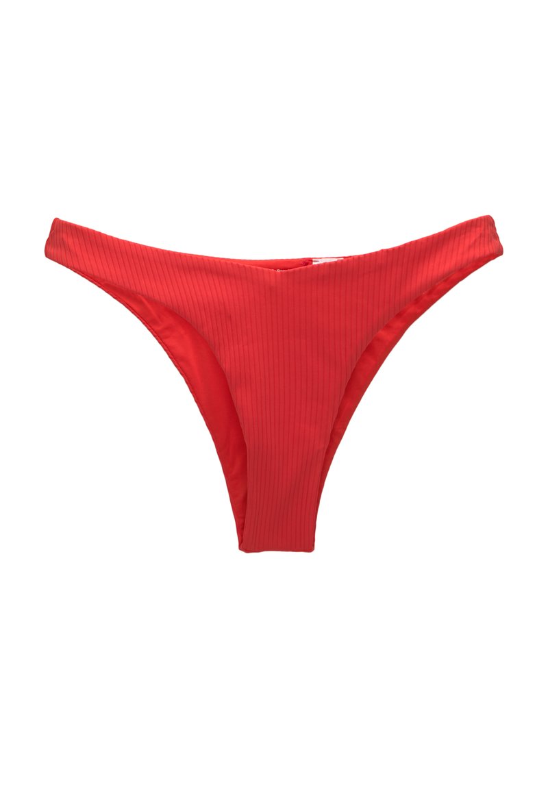 PULL&BEAR PULL&BEAR V-SHAPED - Bikini bottoms - red Tägliche Deals