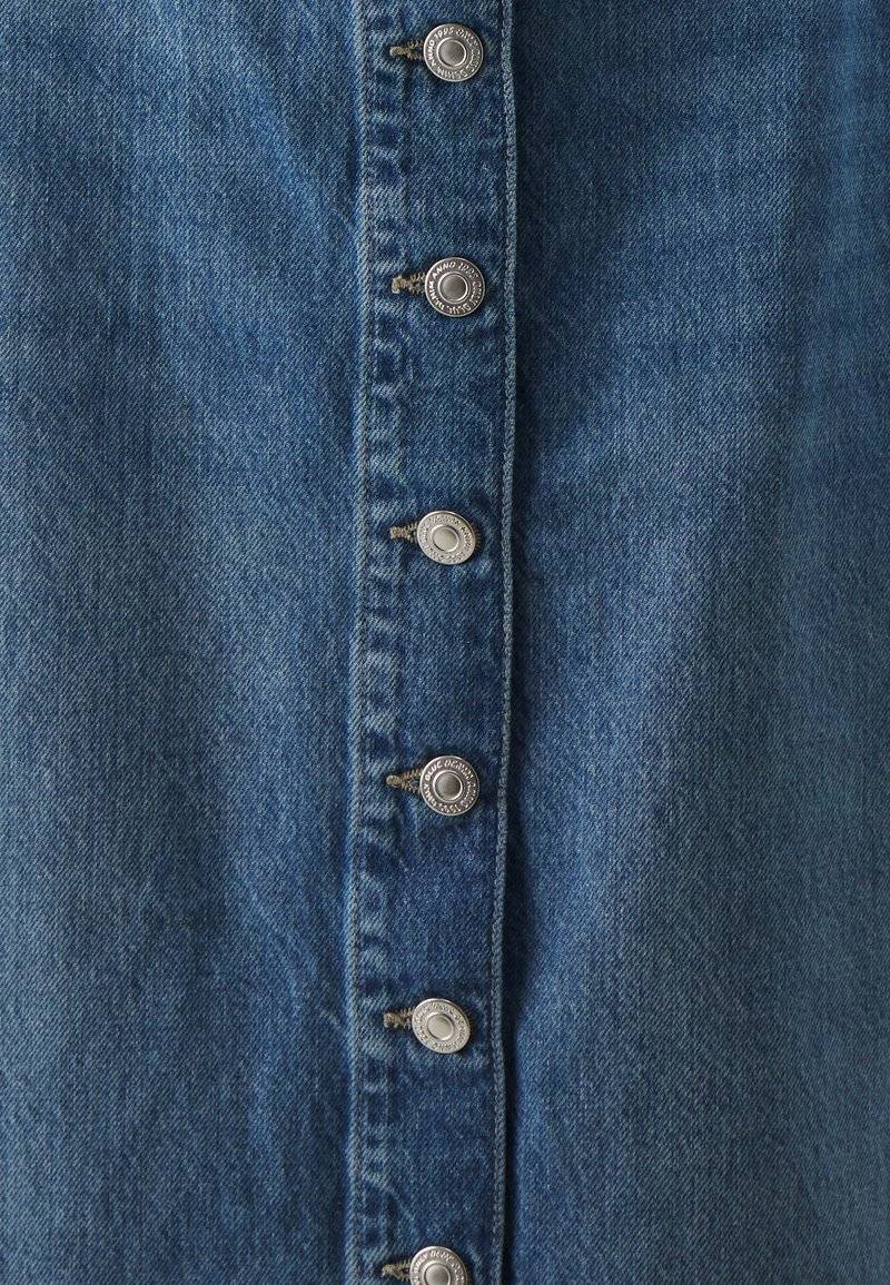 ONLY ONLY ONLCECE MIDI BUTTON SKIRT - A-line skirt - medium blue denim Sonderangebote