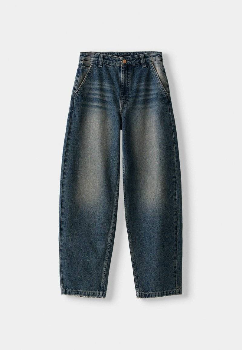 Bershka Bershka Relaxed fit jeans - dark blue Super Sparpreis