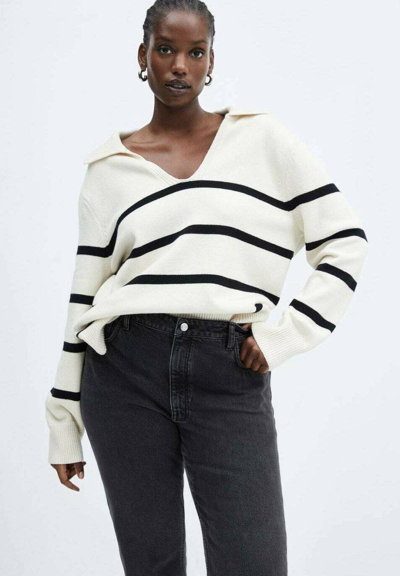 Mango Mango Straight leg jeans - black denim Kostenlose Rückgabe