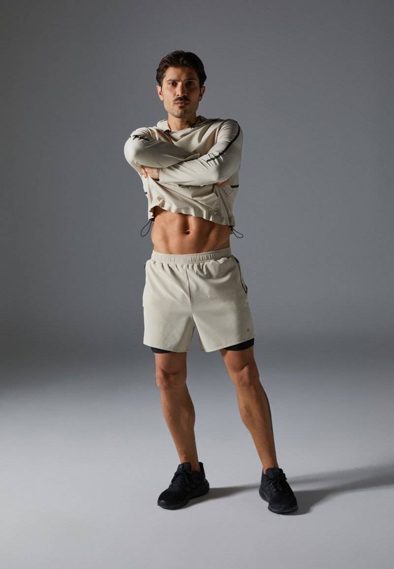 Pier One Sport Pier One Sport Sports shorts - beige Hotsell
