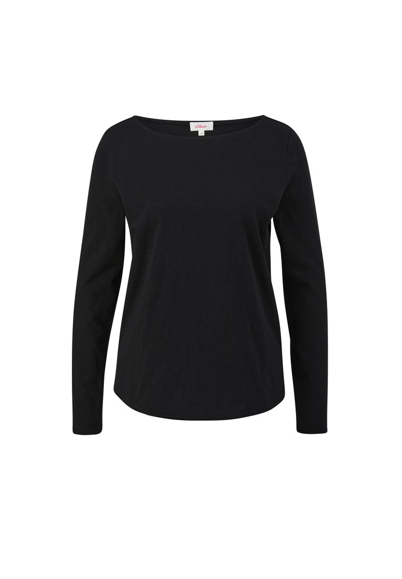 s.Oliver s.Oliver MIT U-BOOT-AUSSCHNITT - Long sleeved top - schwarz Lagerräumung