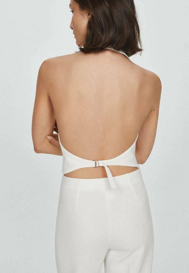 Mango Mango IGUANA - Waistcoat - white Top Angebot