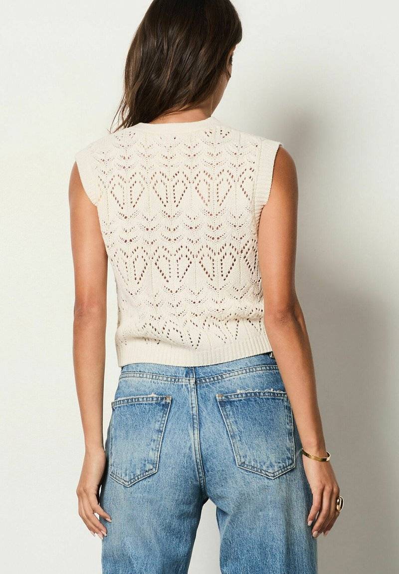 Etam Etam FOLIO - Waistcoat - ecru Blitzangebot