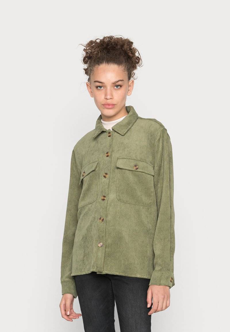 Pieces Pieces PCEFFI - Button-down blouse - olivine Tägliche Deals