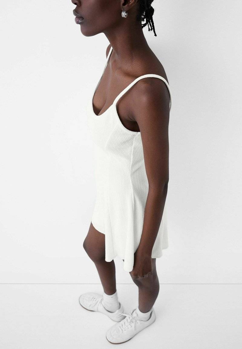 Bershka Bershka PRINTED - PLAYSUIT - Jumpsuit - white VIP-Rabatte
