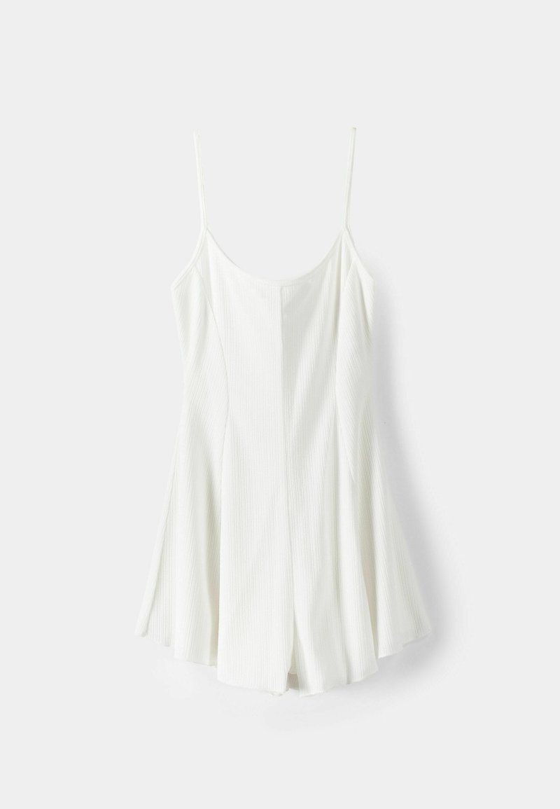 Bershka Bershka PRINTED - PLAYSUIT - Jumpsuit - white VIP-Rabatte