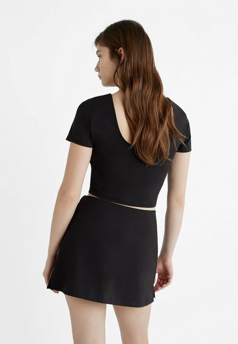 Stradivarius Stradivarius Mini skirt - black Letzte 3 Tage
