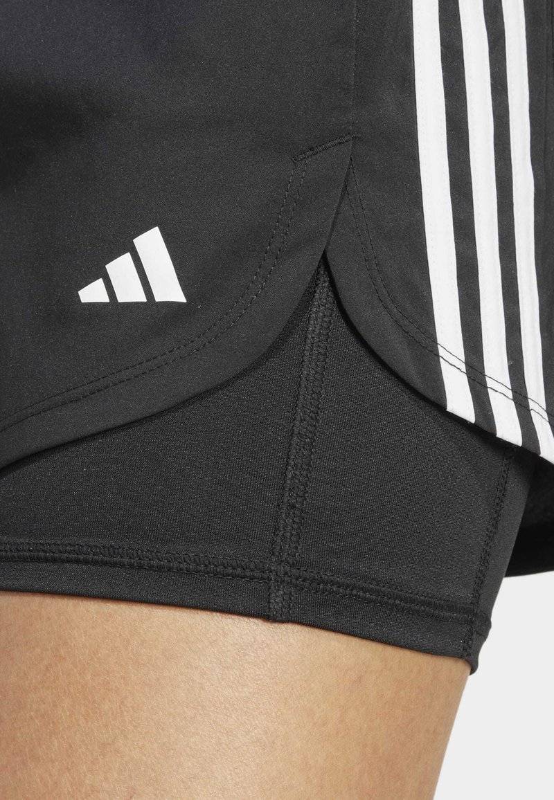 adidas Performance adidas Performance PACER 3-STRIPES WOVEN - Sports shorts - black Letzter Tag