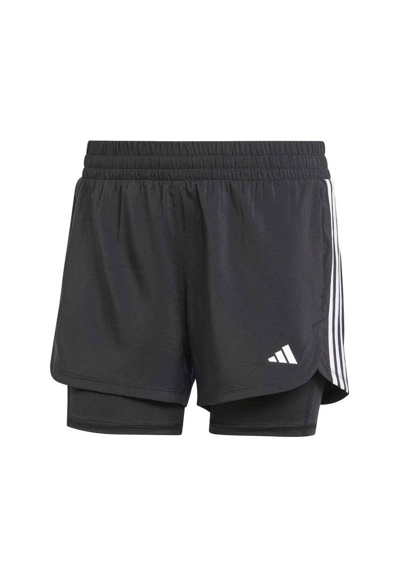 adidas Performance adidas Performance PACER 3-STRIPES WOVEN - Sports shorts - black Letzter Tag