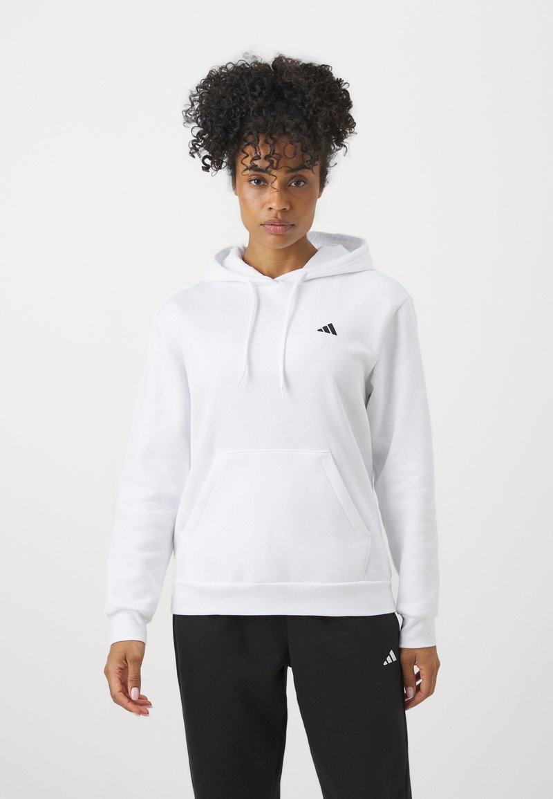 adidas Sportswear adidas Sportswear ESSENTIALS SMALL LOGO FEEL COZY HOODIE - Hoodie - white Bis zu 60% Rabatt