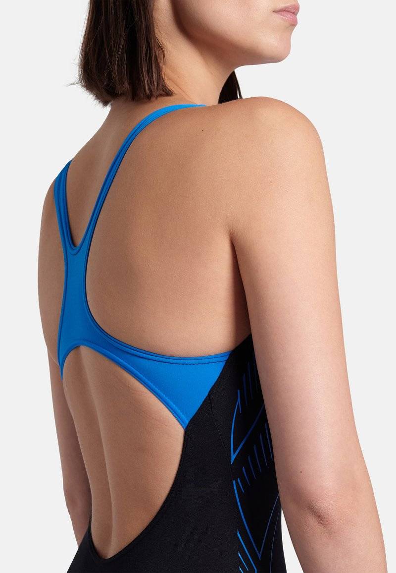Arena Arena REFLECTING - Swimsuit - black blue river Bis zu 65% Rabatt