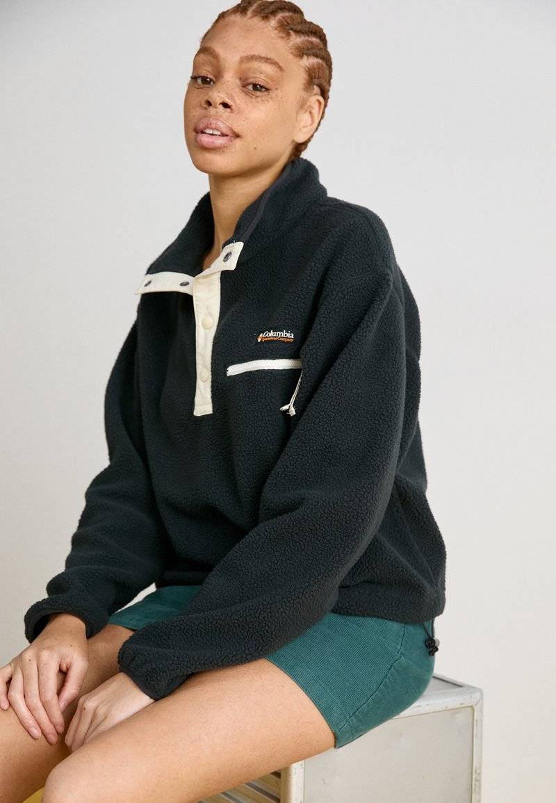 Columbia Columbia HELVETIA™ CROPPED HALF SNAP - Fleece jumper - black Speichern exportieren