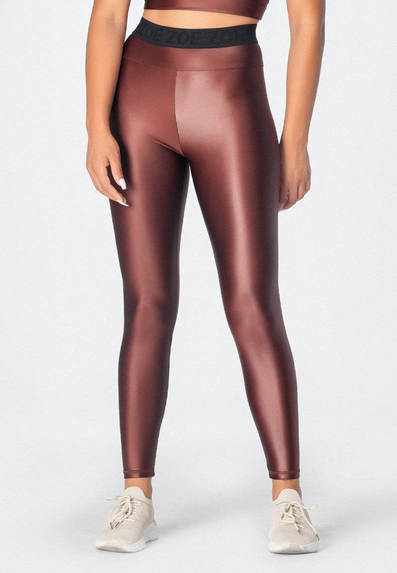 zoe zoe ASTRA LEGGINGS - Leggings - Trousers - maroon