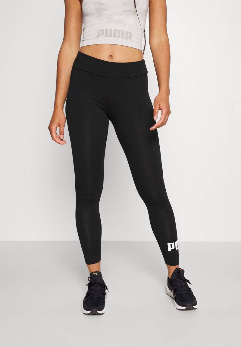 Puma Puma LOGO LEGGINGS - Leggings - black
