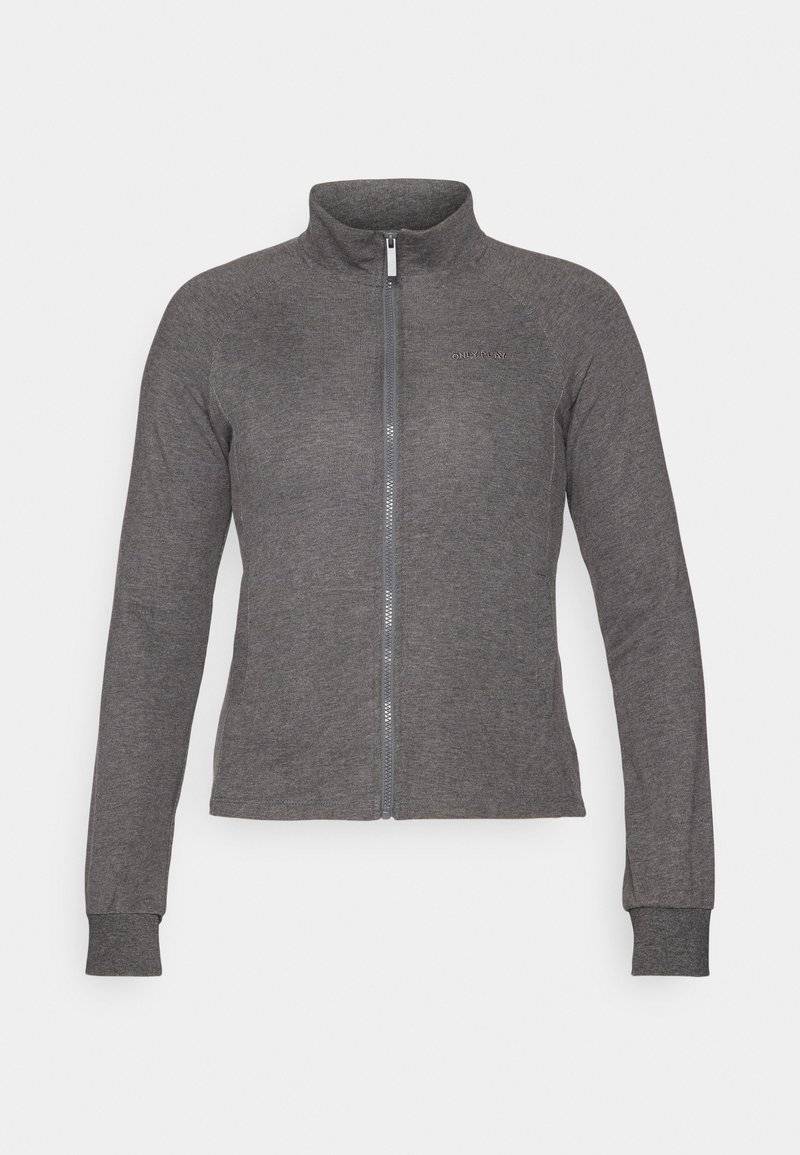 ONLY Play ONLY Play ONPMELINA ZIP - Zip-up sweatshirt - dark grey melange VIP-Rabatte