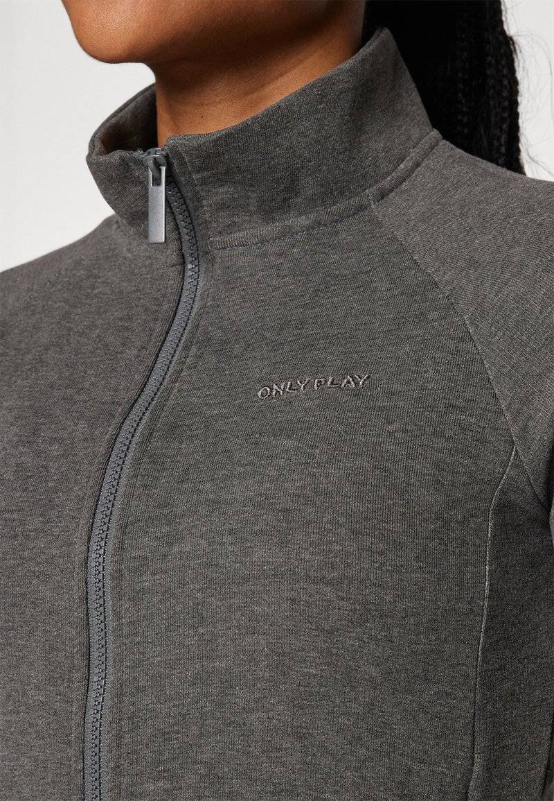 ONLY Play ONLY Play ONPMELINA ZIP - Zip-up sweatshirt - dark grey melange VIP-Rabatte