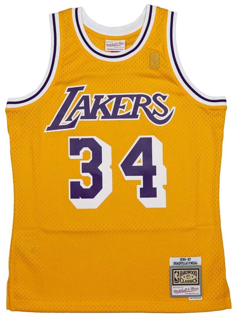 Mitchell & Ness Mitchell & Ness Swingman Los Angeles Lakers - Shaquille O'Neal - NBA jersey - light gold