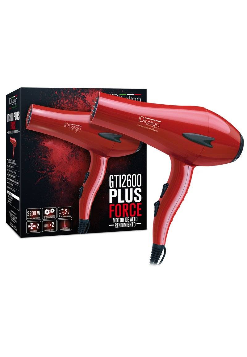 Italian Design Italian Design ELECTRICAL ITEMS GTI 2600 DRYER FORCE PLUS - Hair Styling Tool - red zollfrei