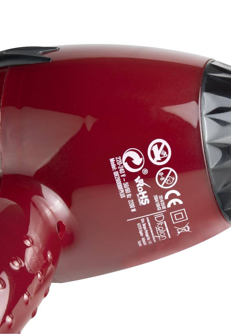 Italian Design Italian Design ELECTRICAL ITEMS GTI 2600 DRYER FORCE PLUS - Hair Styling Tool - red zollfrei