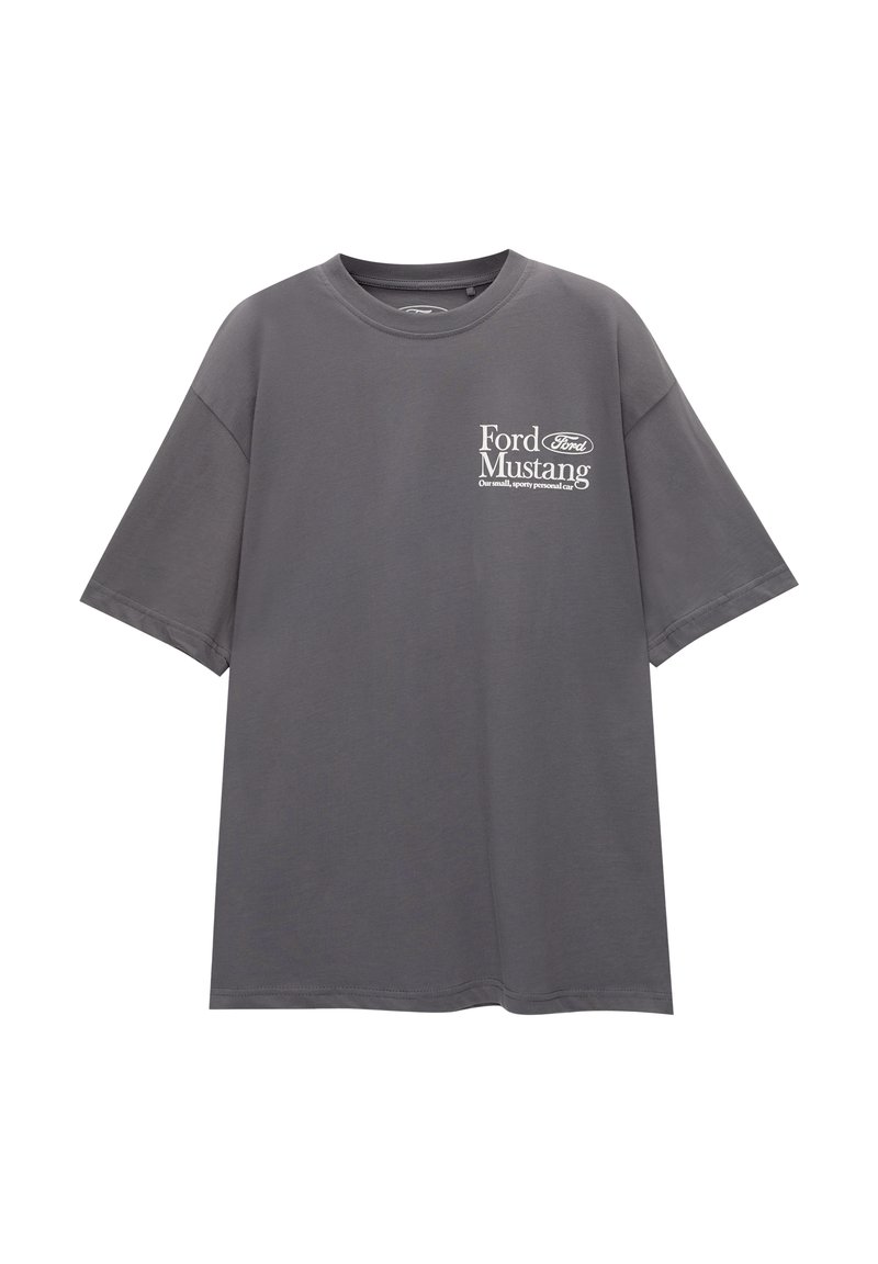 PULL&BEAR PULL&BEAR FORD SHORT SLEEVE - Print T-shirt - grey im Angebot