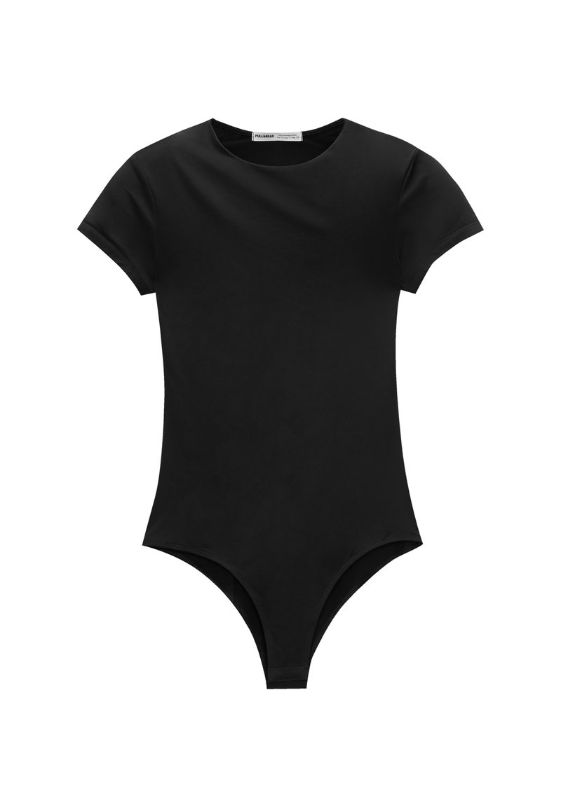 PULL&BEAR PULL&BEAR FITTED SHORT SLEEVE - Basic T-shirt - black Fabrikverkauf
