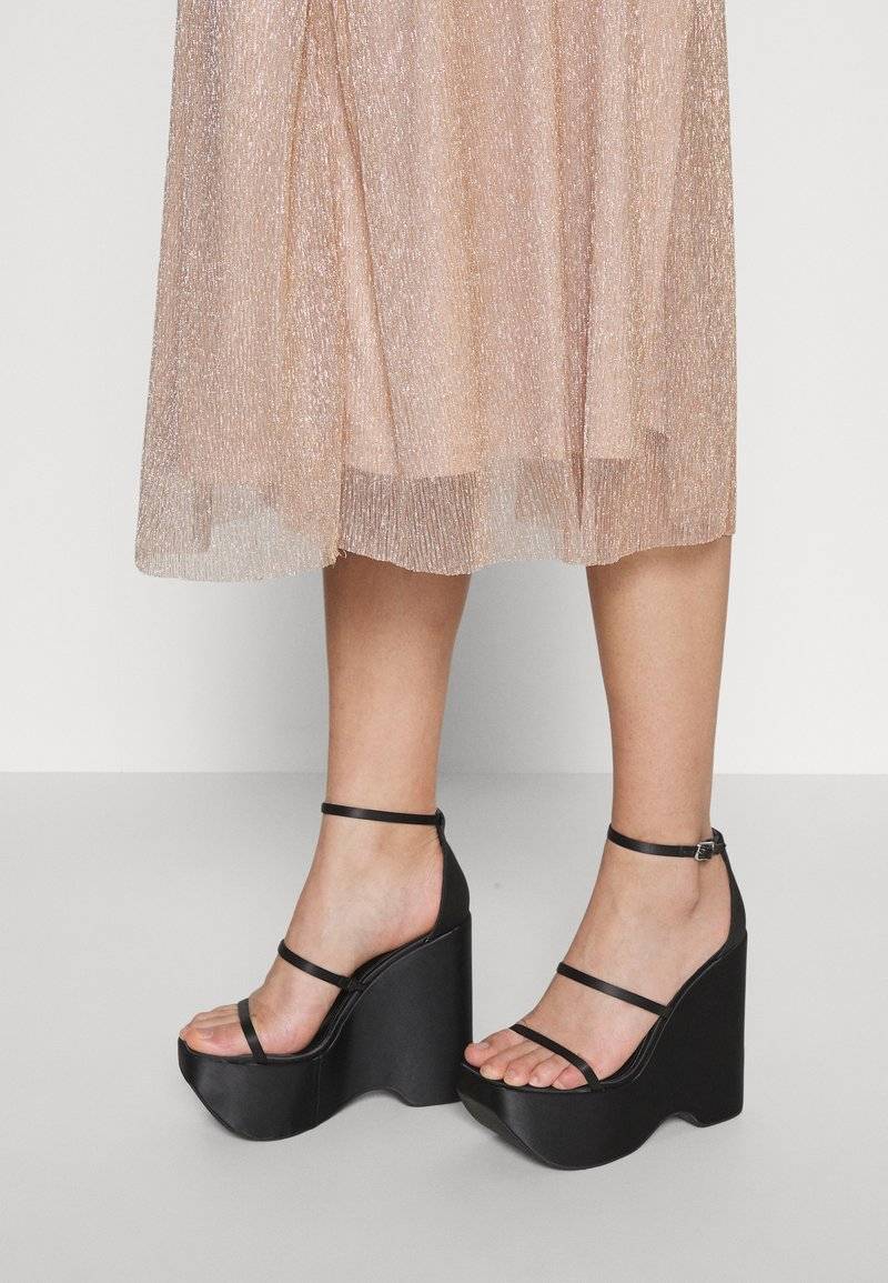 ONLY ONLY ONLTINGA SHINE SKIRT - A-line skirt - beige Sonderangebot