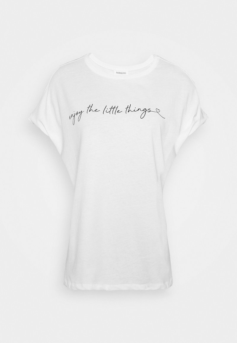 Even&Odd Even&Odd MANDALA ENJOY THE LITTLE THINGS TEE - Print T-shirt - white Günstig kaufen