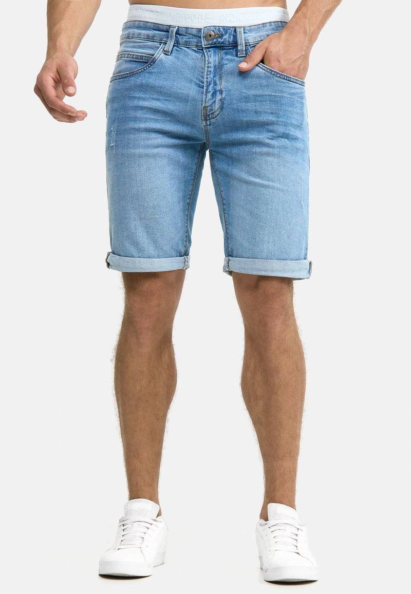 INDICODE JEANS INDICODE JEANS INCADEN - Denim shorts - blue Flash Sale
