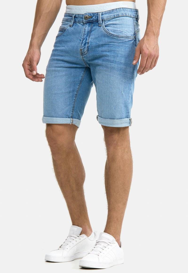 INDICODE JEANS INDICODE JEANS INCADEN - Denim shorts - blue Flash Sale