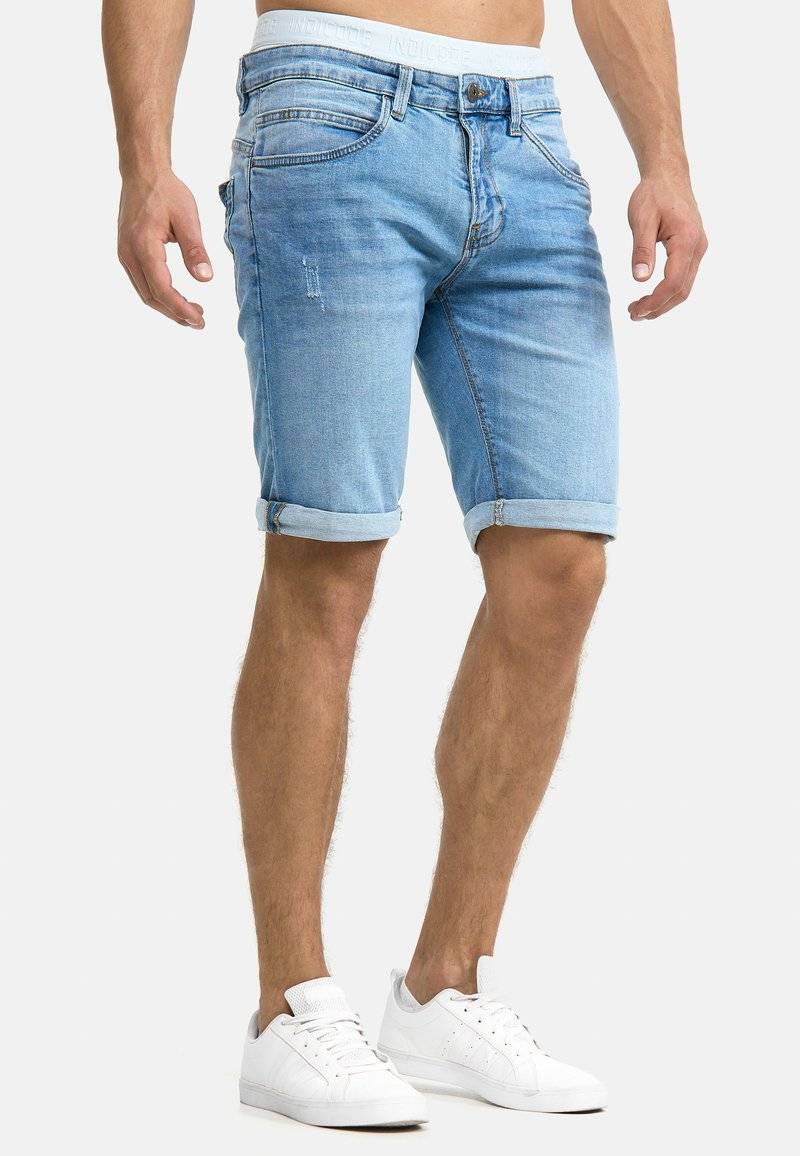 INDICODE JEANS INDICODE JEANS INCADEN - Denim shorts - blue Flash Sale